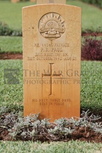 BEIRUT WAR CEMETERY - PAUL, PHILIP RAYMOND